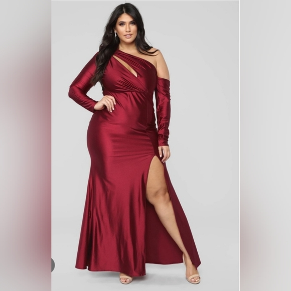 🆕️ Pretty Hurts Dress Burgundy Sz 2X - Picture 1 of 7